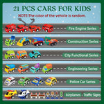 Vehicle Advent Calendar 21 Pull-Back Vehicles & Road Signs