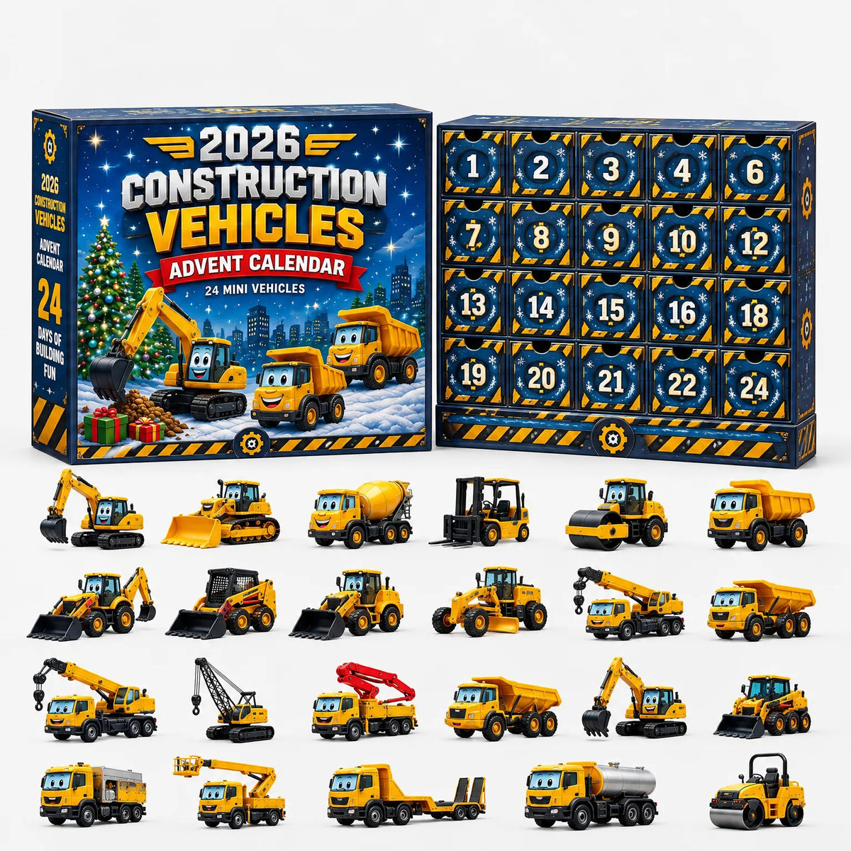 Vehicle Advent Calendar 24 Cast Metal Models