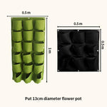 Vertical Hanging Planter Water-Retaining Felt 9 or 18 Pockets