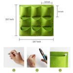 Vertical Hanging Planter Water-Retaining Felt 9 or 18 Pockets