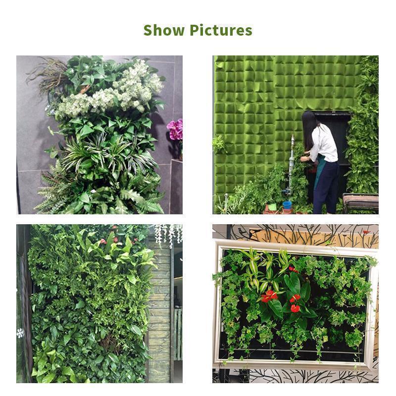 Vertical Hanging Planter Water-Retaining Felt 9 or 18 Pockets