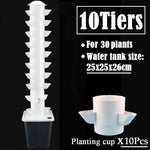 Vertical Hydroponic Garden Kit Stackable Food-Safe PP
