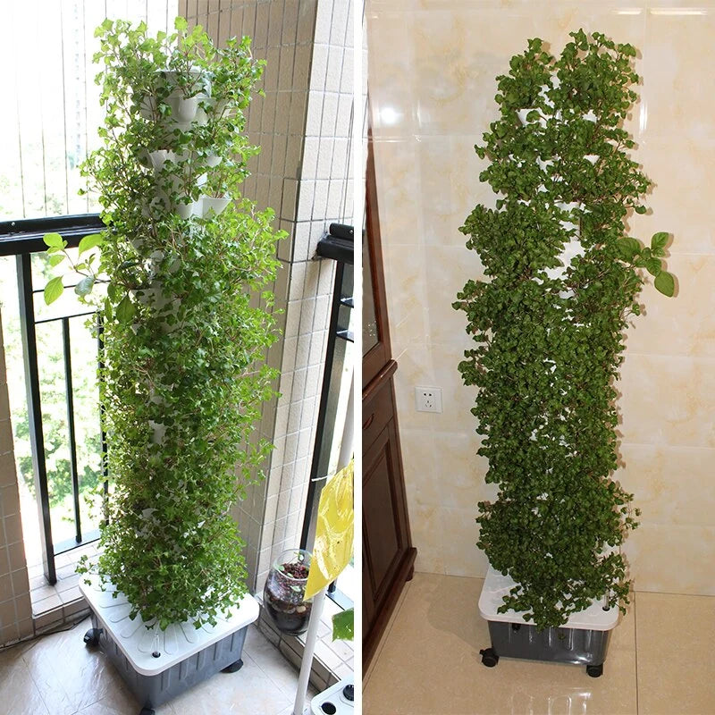 Vertical Hydroponic Garden Kit Stackable Food-Safe PP