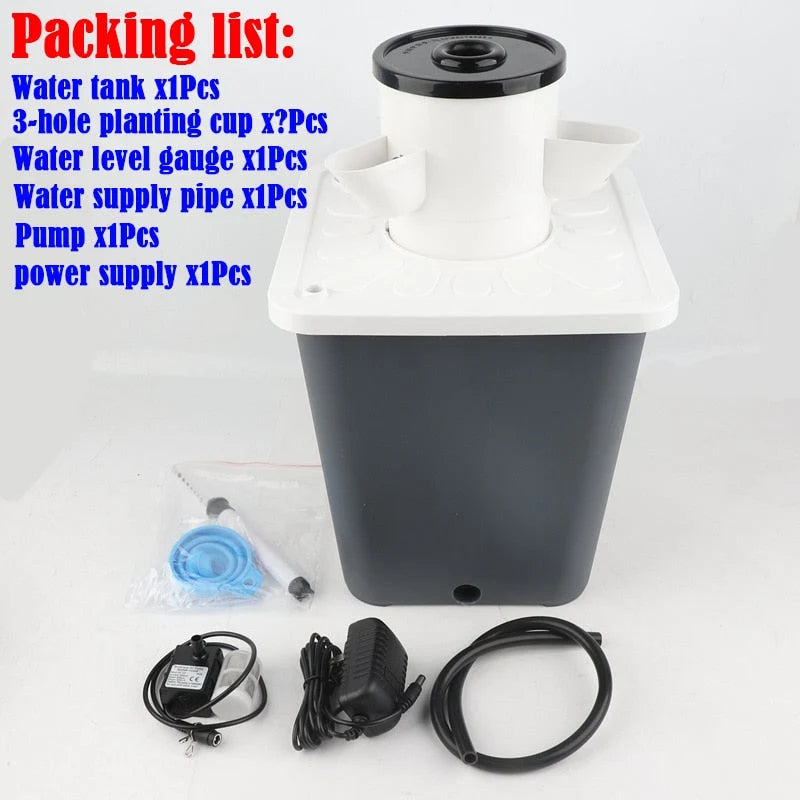Vertical Hydroponic Garden Kit Stackable Food-Safe PP
