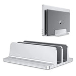 Vertical Laptop Stand Adjustable Slot Anodized Aluminum & Silicone Pads
