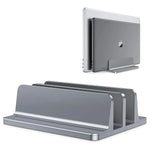 Vertical Laptop Stand Adjustable Slot Anodized Aluminum & Silicone Pads