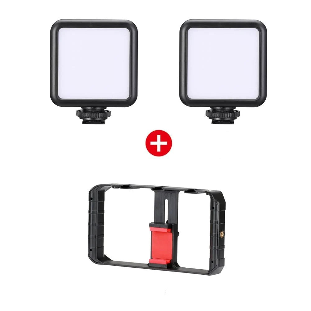 Video Camera Stabilizer Rig Microphone & Light Mounts Tripod Compatible