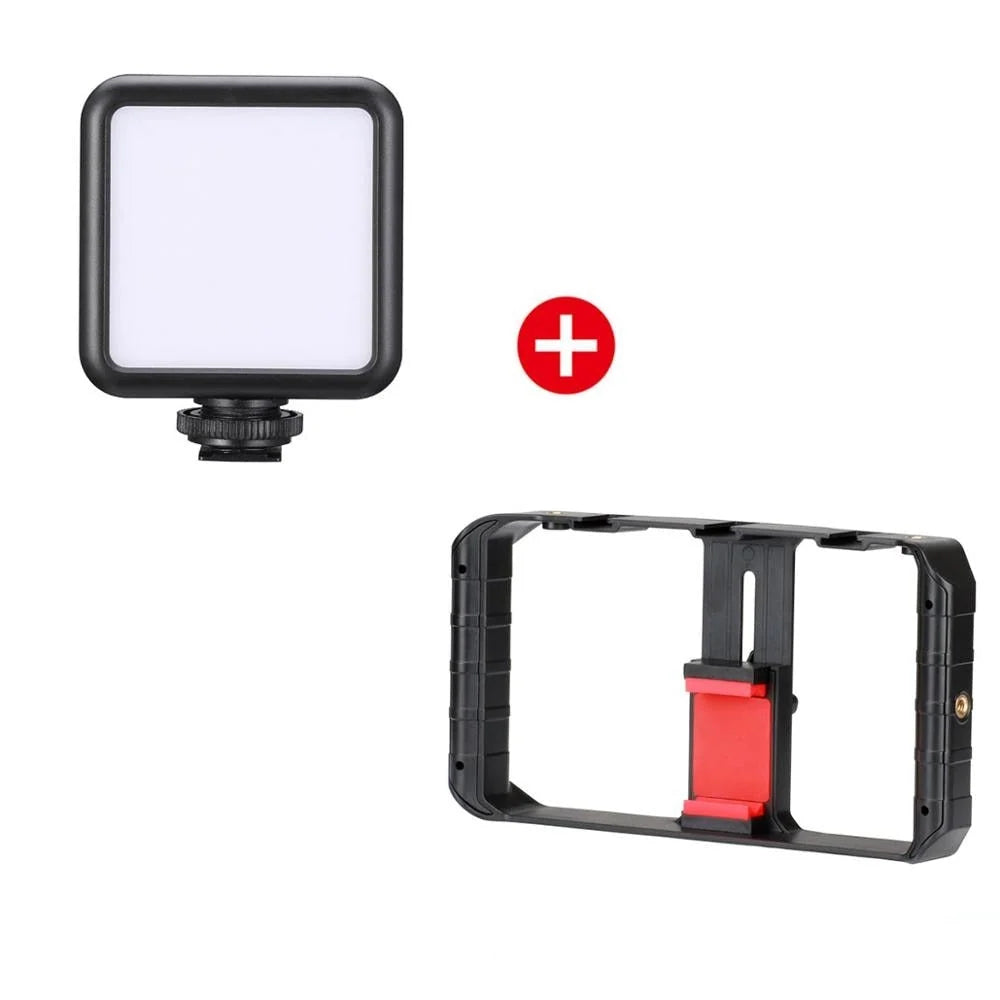 Video Camera Stabilizer Rig Microphone & Light Mounts Tripod Compatible