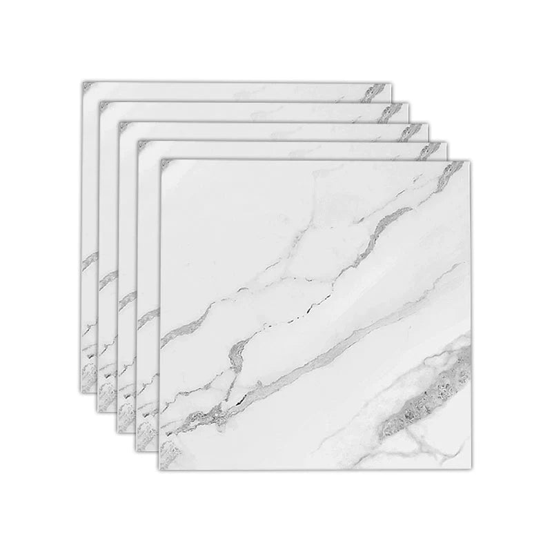 Vinyl Tile Peel-and-Stick Porcelain Look Waterproof & Scratch-Resistant