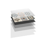 Vinyl Tile Peel-and-Stick Porcelain Look Waterproof & Scratch-Resistant