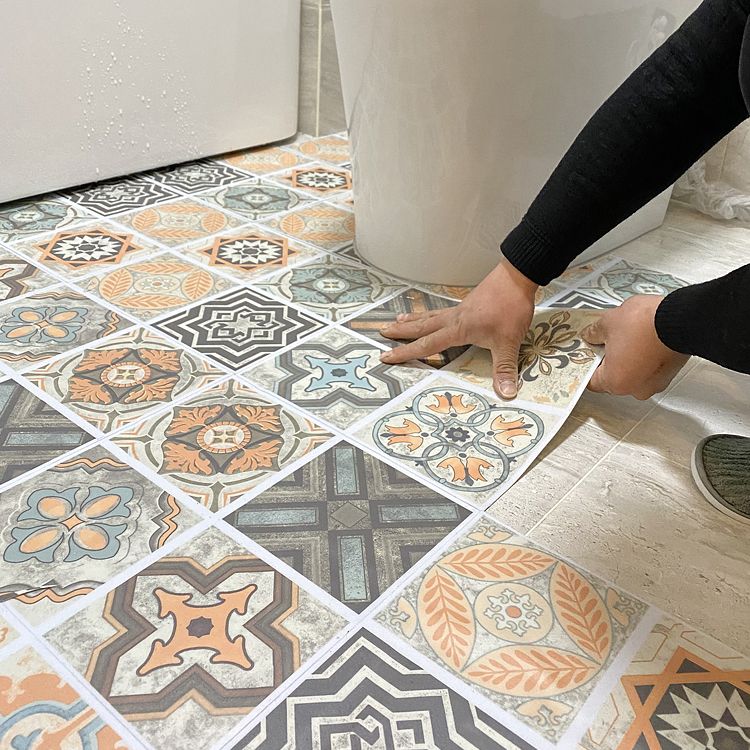 Vinyl Tile Peel-and-Stick Porcelain Look Waterproof & Scratch-Resistant