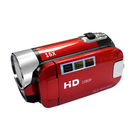 Vlogging Camera 1080p Built-In LED & Anti-Shake