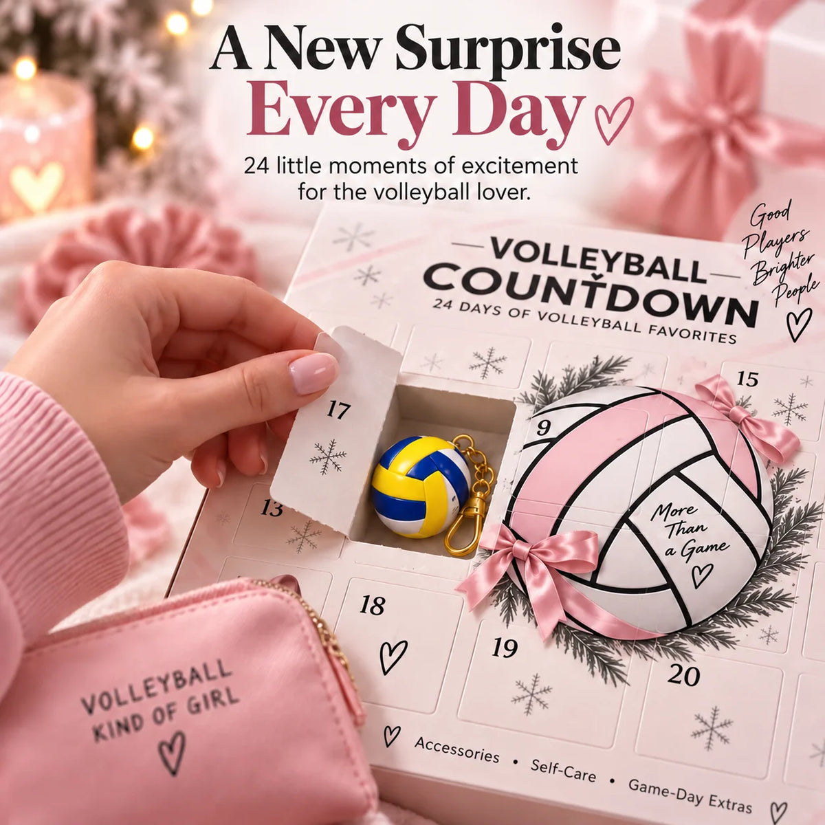 Volleyball Advent Calendar 24 Daily Surprises Training Accessories