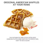 Waffle Maker Deep-Fill Belgian Non-Stick Adjustable Temperature