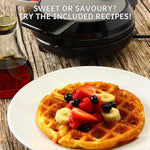 Waffle Maker Deep-Fill Belgian Non-Stick Adjustable Temperature