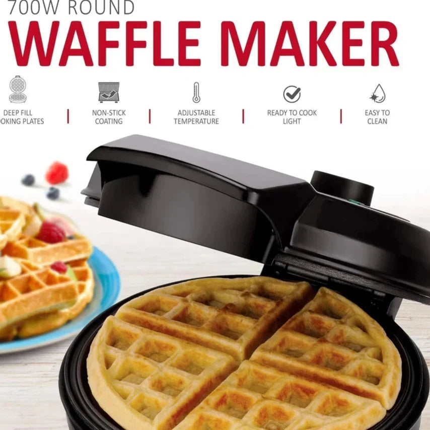 Waffle Maker Deep-Fill Belgian Non-Stick Adjustable Temperature
