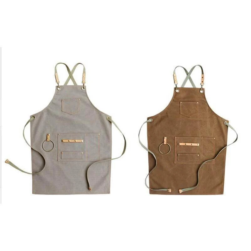 Waist Apron Durable Canvas Vintage-Inspired 60x80cm