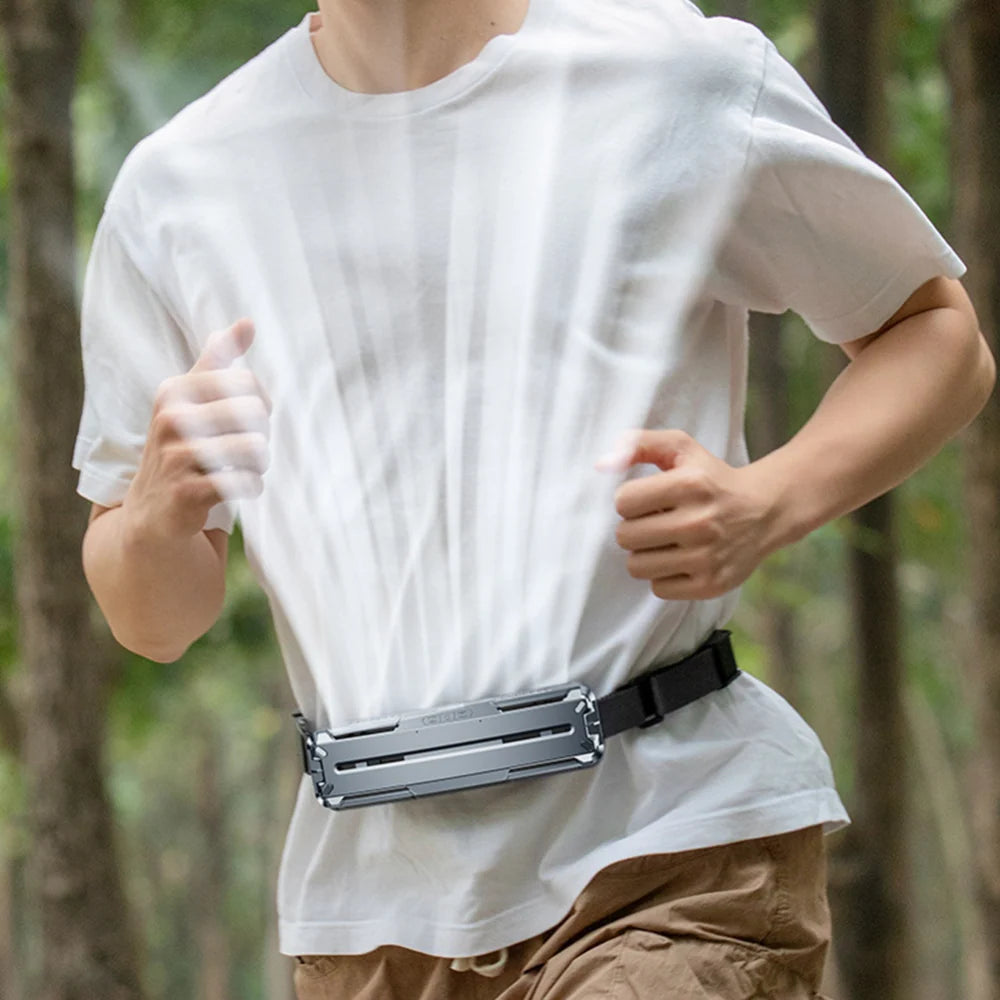 Waist Fan Belt Clip Rechargeable Adjustable Airflow