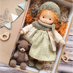 Waldorf Doll Cotton Exterior Wool Filling Imaginative Play