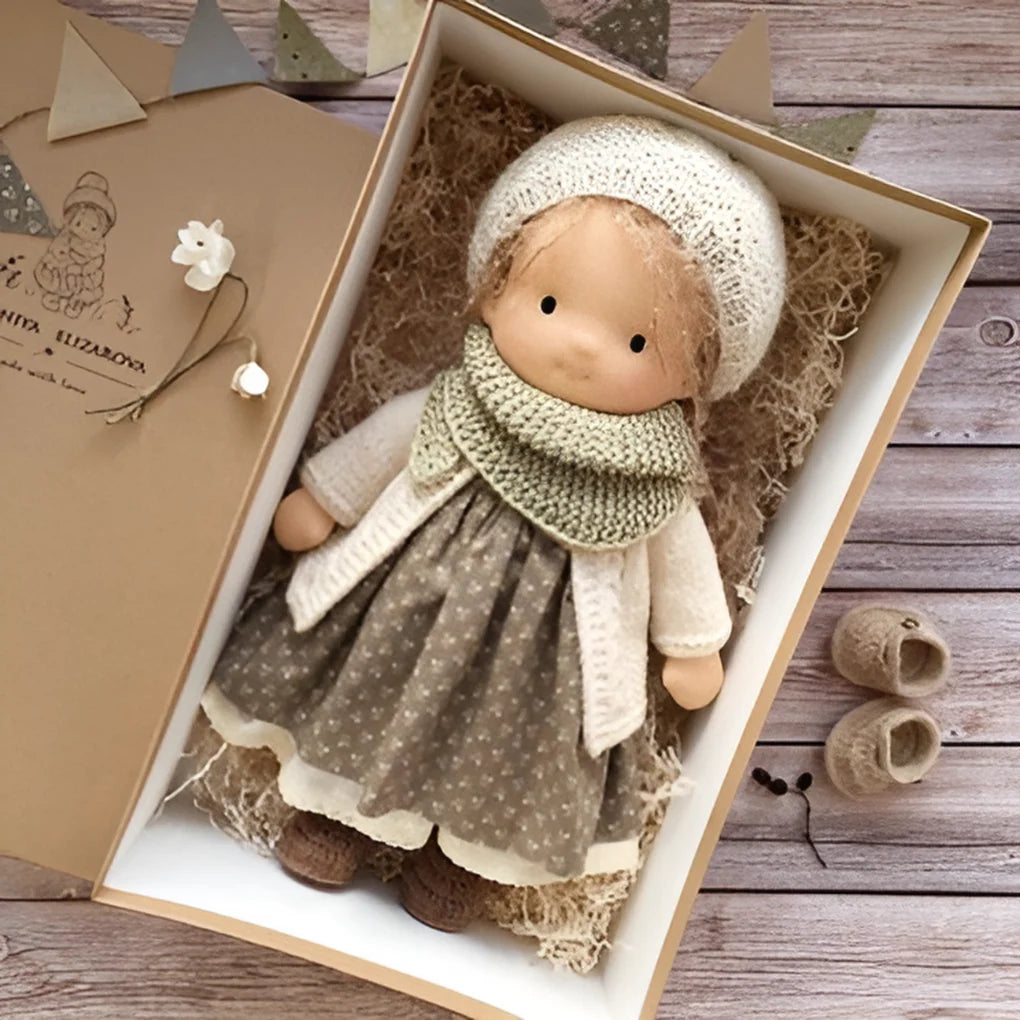 Waldorf Doll Cotton Exterior Wool Filling Imaginative Play