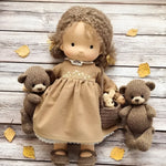 Waldorf Doll Cotton Exterior Wool Filling Imaginative Play