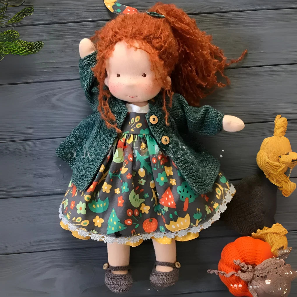 Waldorf Doll Cotton Exterior Wool Filling Imaginative Play