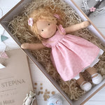 Waldorf Doll Cotton Exterior Wool Filling Imaginative Play