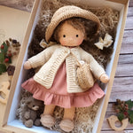 Waldorf Doll Cotton Exterior Wool Filling Imaginative Play