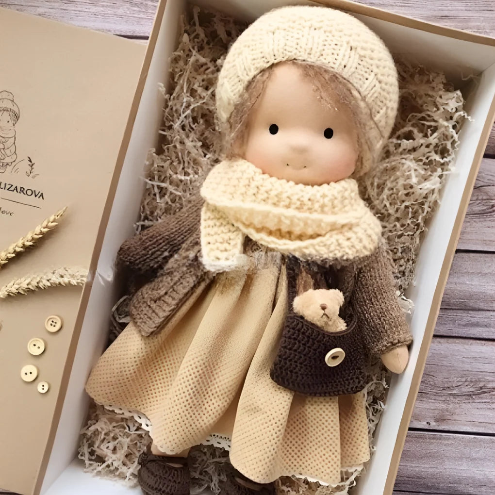 Waldorf Doll Cotton Exterior Wool Filling Imaginative Play