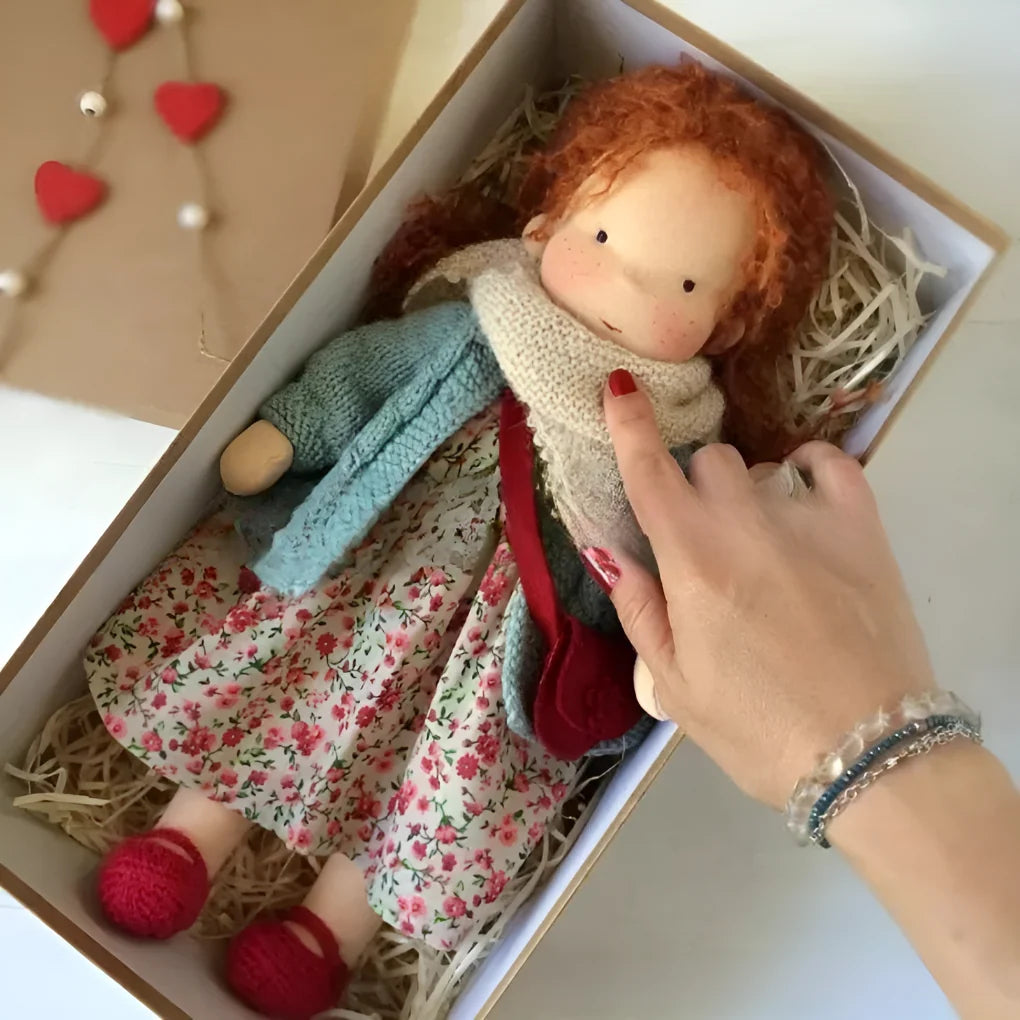 Waldorf Doll Cotton Exterior Wool Filling Imaginative Play