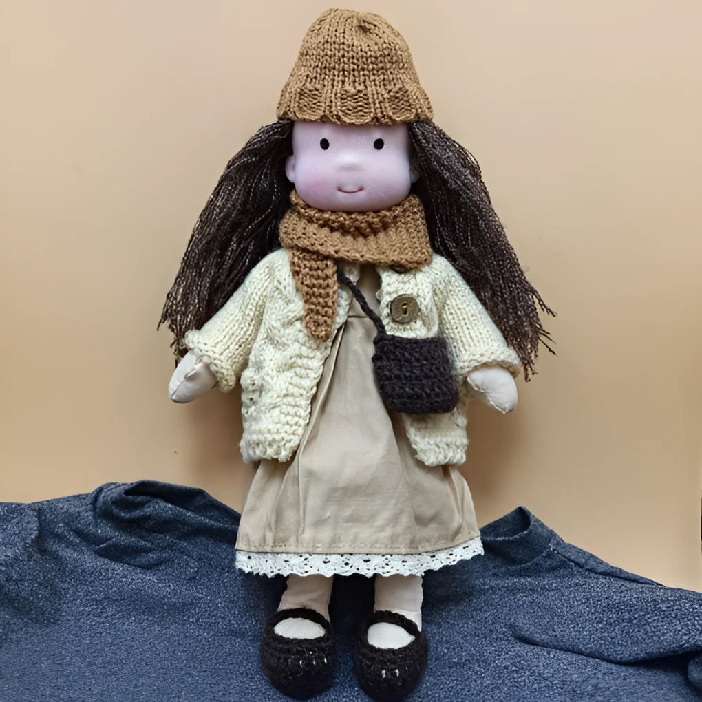 Waldorf Doll Cotton Exterior Wool Filling Imaginative Play