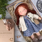 Waldorf Doll Cotton Exterior Wool Filling Imaginative Play