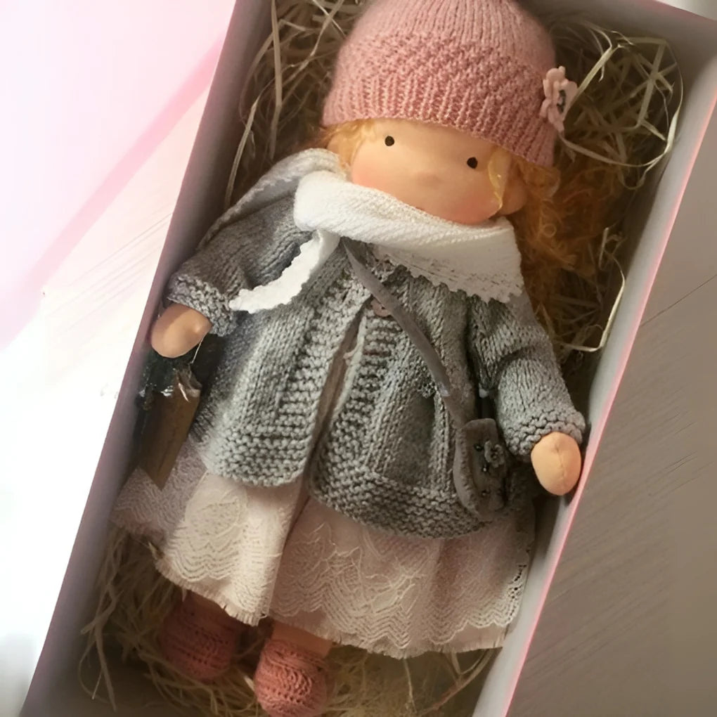 Waldorf Doll Cotton Exterior Wool Filling Imaginative Play
