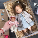 Waldorf Doll Cotton Exterior Wool Filling Imaginative Play