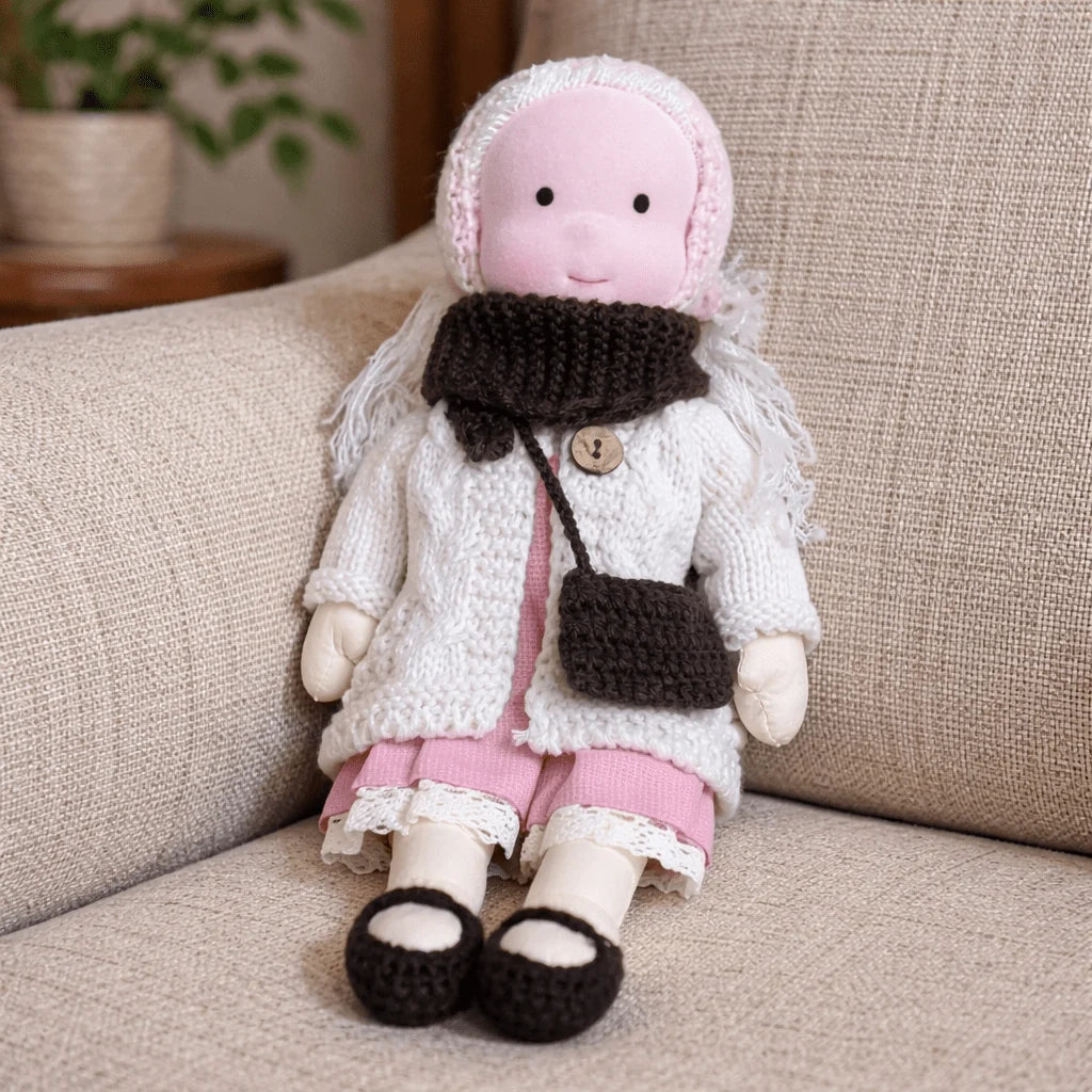 Waldorf Doll Handcrafted Cotton Plush 11-Inch