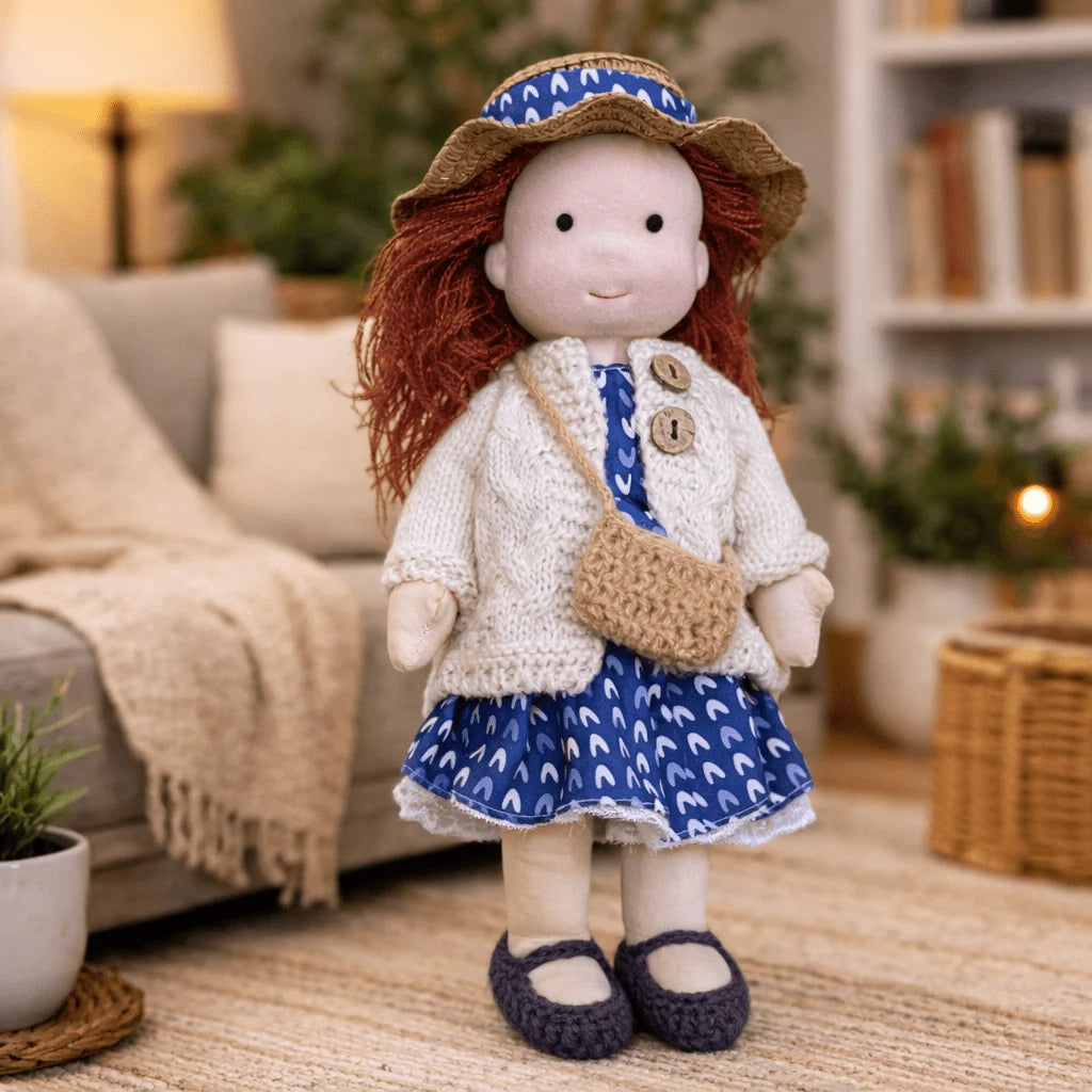 Waldorf Doll Handcrafted Cotton Plush 11-Inch