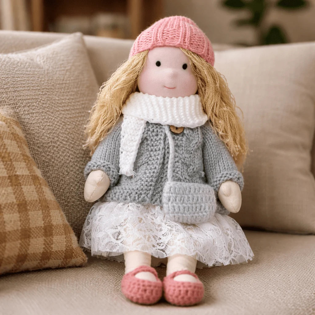 Waldorf Doll Handcrafted Cotton Plush 11-Inch
