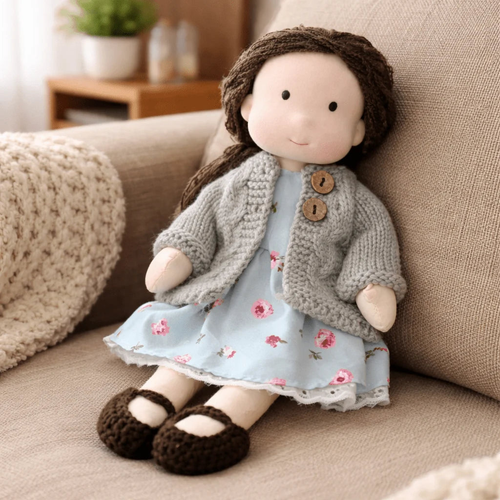 Waldorf Doll Handcrafted Cotton Plush 11-Inch