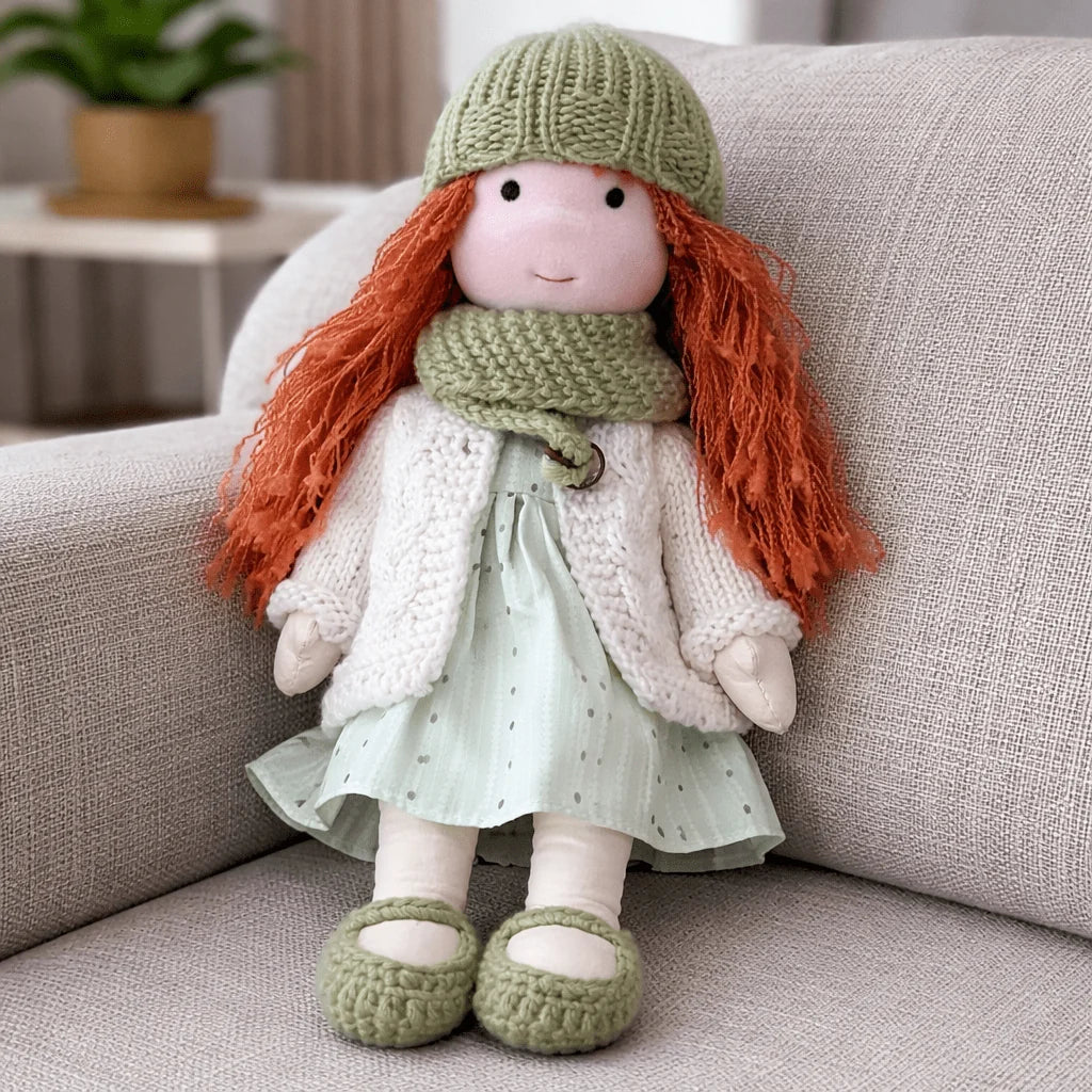 Waldorf Doll Handcrafted Cotton Plush 11-Inch