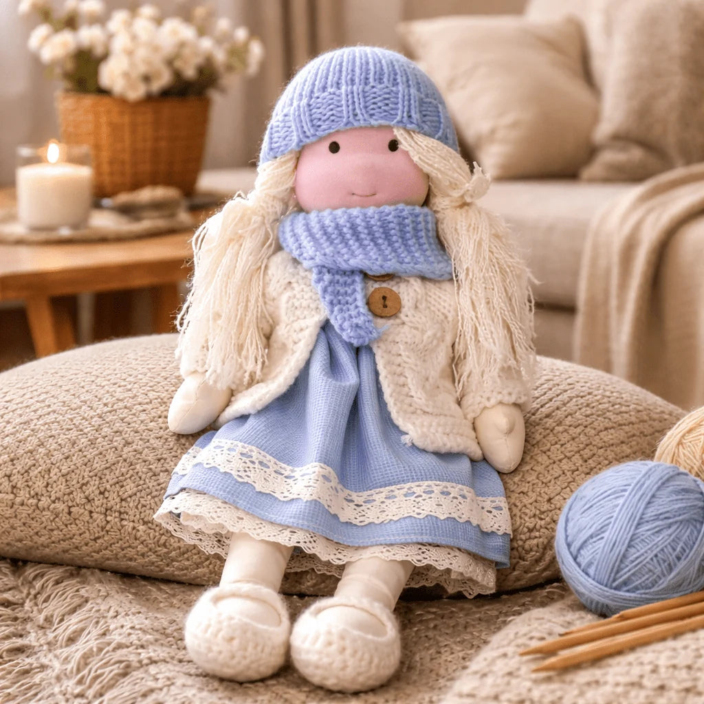 Waldorf Doll Handcrafted Cotton Plush 11-Inch