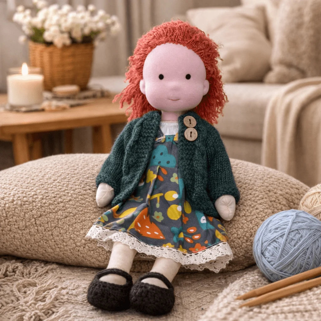 Waldorf Doll Handcrafted Cotton Plush 11-Inch