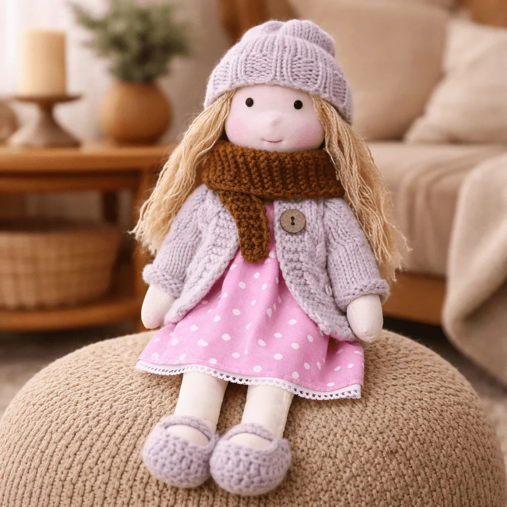 Waldorf Doll Handcrafted Cotton Plush 11-Inch