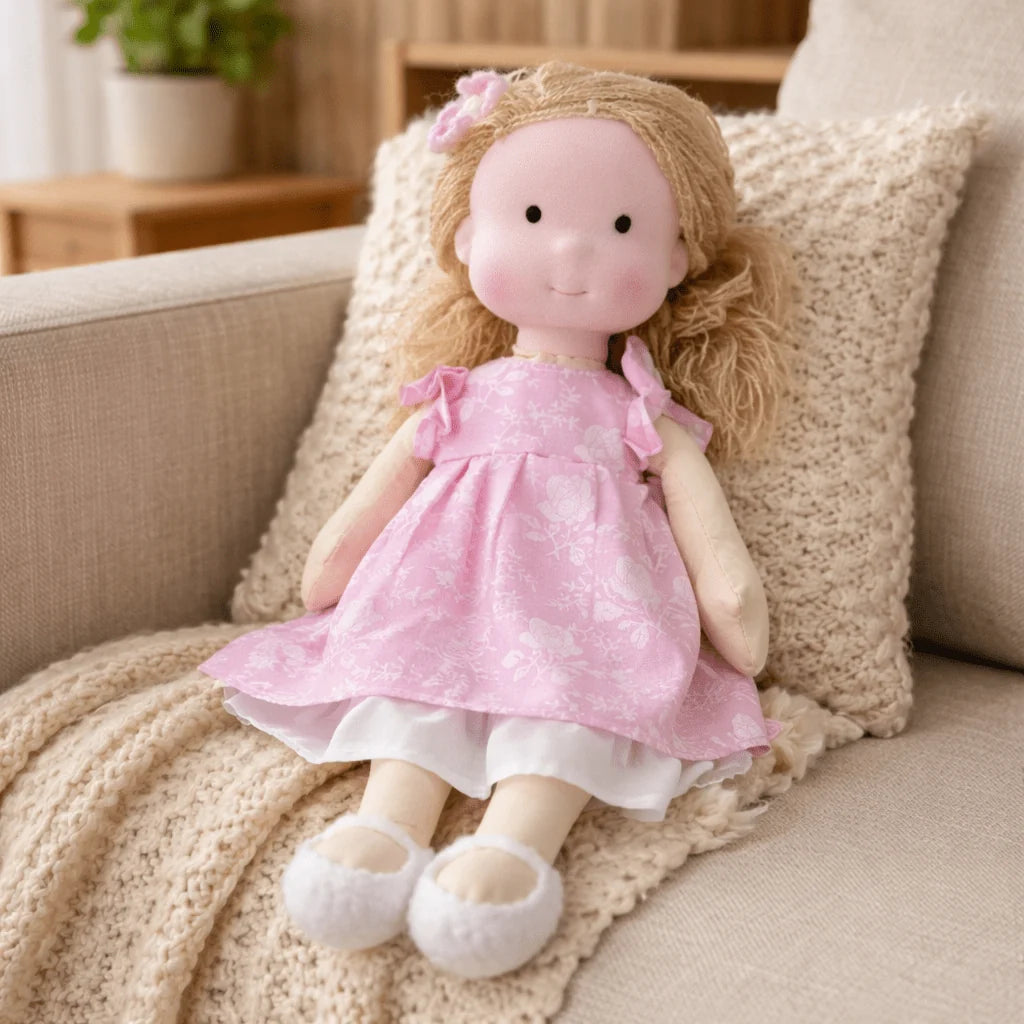 Waldorf Doll Handcrafted Cotton Plush 11-Inch