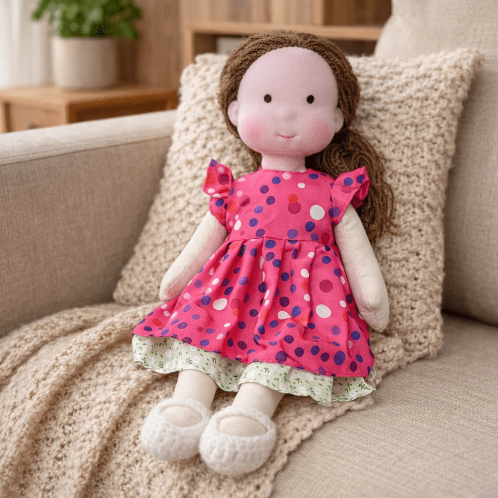 Waldorf Doll Handcrafted Cotton Plush 11-Inch