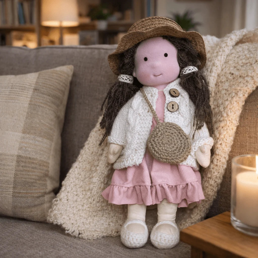 Waldorf Doll Handcrafted Cotton Plush 11-Inch
