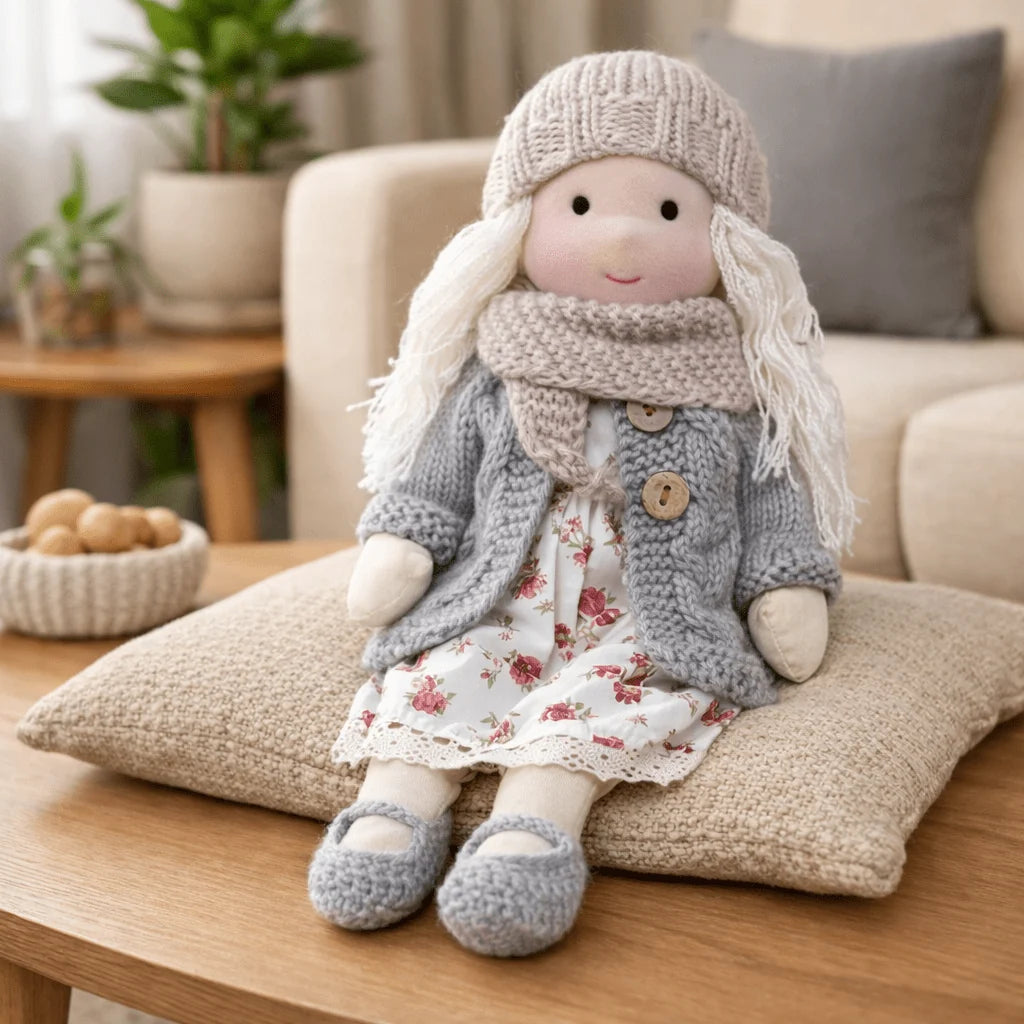 Waldorf Doll Handcrafted Cotton Plush 11-Inch