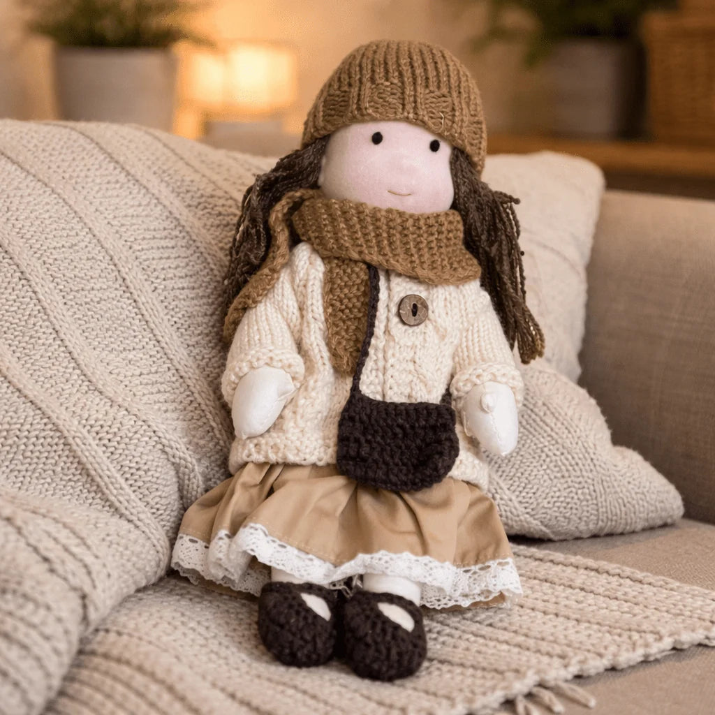 Waldorf Doll Handcrafted Cotton Plush 11-Inch