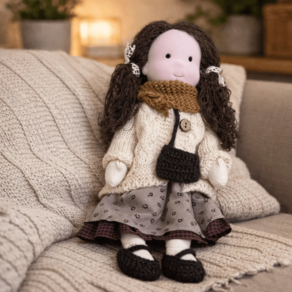 Waldorf Doll Handcrafted Cotton Plush 11-Inch