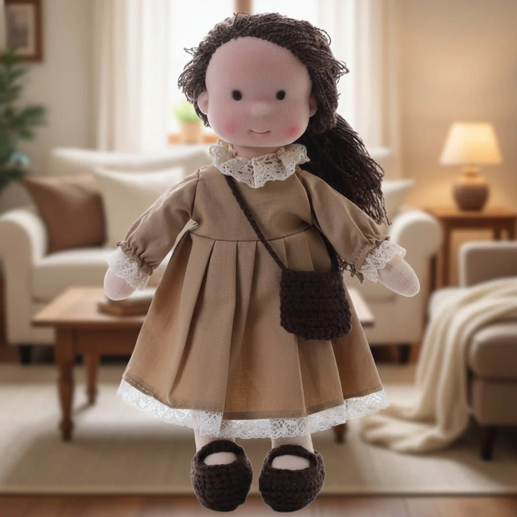 Waldorf Doll Handcrafted Cotton Plush 11-Inch