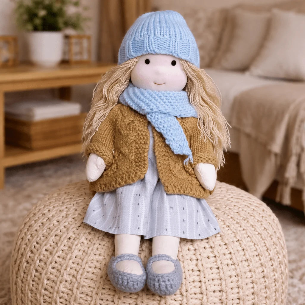 Waldorf Doll Handcrafted Cotton Plush 11-Inch